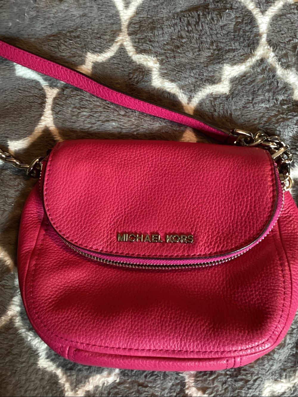 Michael Kors Hot Pink Crossbody Bag with COA